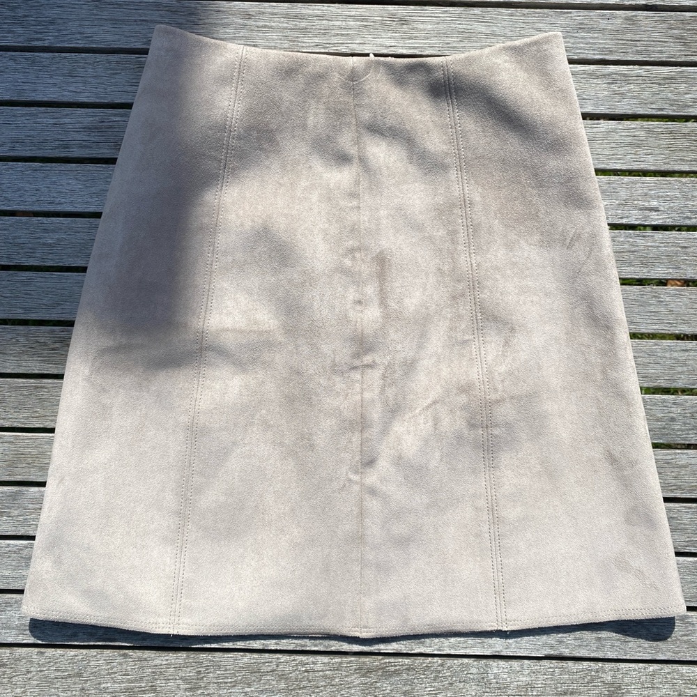 Aritzia Babaton Hopper Faux Suede Mini Skirt